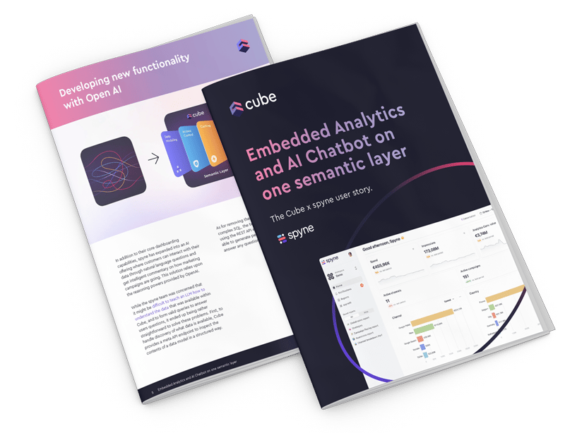 Embedded Analytics Sample Thank you - Embedded Analytics and AI Chatbot on one semantic layer